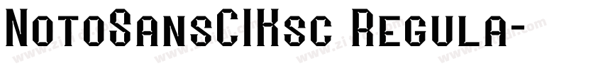 NotoSansCIKsc Regula字体转换